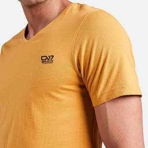 Ropa de calle para hombres, ropa deportiva e informal en diferentes estilos, camisetas para hombres, cómodas y transpirables, camisetas teñidas lisas para hombres - Product Image 5