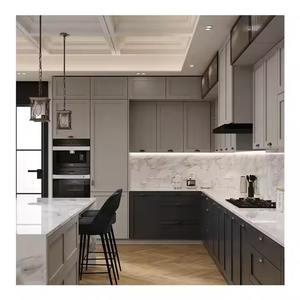 SANYANG estilo europeo Modular todo madera tablero laminado completo gabinetes de cocina multifuncionales con puertas de MDF - Product Image 2