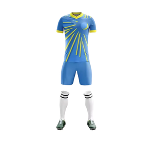 Maillots de football noirs en gros personnalisables respirants à séchage rapide unisexes couleurs unies manches courtes uniformes de football - Product Image 5