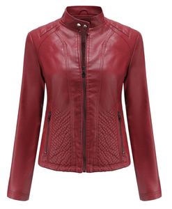 Nouvelle mode veste en cuir femmes hiver capuche veste de base manteau femme moto veste en cuir vêtements d'extérieur - Product Image 4