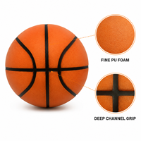 Ballon de basketball silencieux d'entraînement en salle Elite Zhejiang Taille 7 29,5 pouces en mousse PU 340g, toucher doux, faible bruit