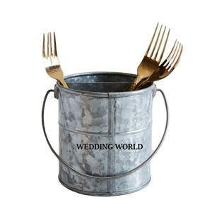 Porte-ustensiles vintage galvanisé Caddy de couverts faits à la main d'excellente qualité Caddy à ustensiles vintage fini personnalisé - Product Image 2