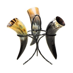 Authentique corne à boire viking tasse rustique faite à la main guerrier médiéval tankard gobelet naturel sculpté nordique hydromel navire - Product Image 5