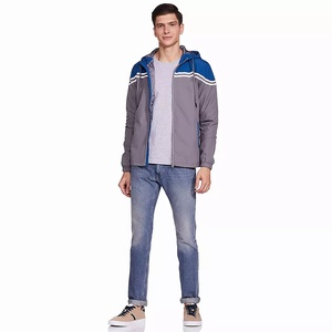Veste coupe-vent légère en nylon avec coque résistante à l'eau et fermeture éclair pour les sports de plein air et les vêtements décontractés - Product Image 3