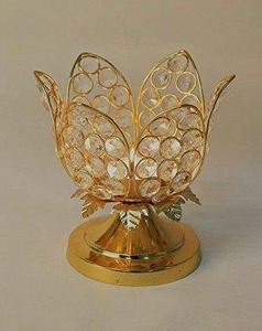 Lotus Gold Tealight Holder Votive Wholesale High Quality for Home and Office Decor Wedding Party Events Decorative made india - Product Image 2