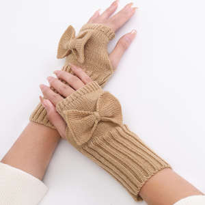 Elegant Long Fingerless Woolen Half-<b>Finger</b> Winter <b>Gloves</b> Women's Warm Knitted Arm Warmer Wrist Protector Sports Outdoor Fishing - Product Image 6