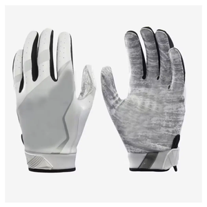 Gants de football américain de taille jeunesse en cuir de qualité supérieure fabriqués en gros - Product Image 3