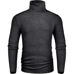 Nueva venta al por mayor de calidad superior de poliéster de color sólido suéter de los hombres de cuello redondo suéteres gruesos de primavera - Product Image 1