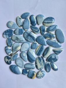 Cabochon d'opale bleue naturelle fait à la main fabrication de bijoux en pierres précieuses bleues pierre de cristal pierre semi-précieuse en vrac avec protection - Product Image 3