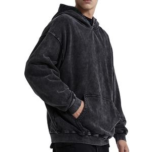 เสื้อมีฮู้ดสไตล์วินเทจสำหรับผู้ชายเสื้อแนวสตรีทเสื้อสไตล์เมืองระบายอากาศได้ดีปักลาย - Product Image 5