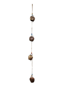 Campanas colgantes elegantes hechas a mano con forma de racimo dorado, campanas de viento para balcón interior y exterior y decoración de boda, adornos de jardín - Product Image 1