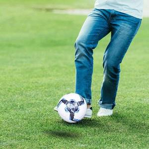 Balón de Fútbol de Entrenamiento Duradero Alaay, Tamaño 5 Personalizable, Logotipo Personalizado, Calidad Superior, Azul y Blanco, para Partidos - Product Image 5
