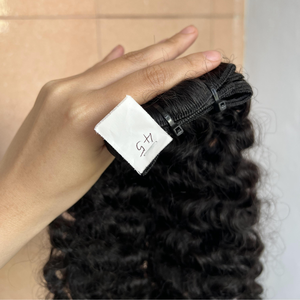 Extensiones de cabello humano sin procesar Remy alineado con cutícula, paquetes de cabello rizado birmano virgen brasileño de visón crudo - Product Image 1