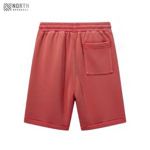กางเกงขาสั้นผ้าโพลีเอสเตอร์สำหรับผู้ชายกางเกงผ้ายืดเอวกลางสำหรับออกกำลังกายกางเกงลำลองผ้าแคนวาสสำหรับใส่วิ่ง - Product Image 5
