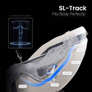 Low Cost Advanced Home Wellness 2D 3D 4D Hot Rollers Full Body Electric Massage Chair Zero Gravity AI Sensor Bluetooth Device - Product Image 6