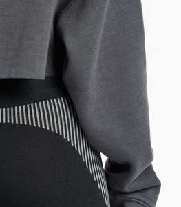 Hoodies courts pour femmes, coupe ample, taille fine, manches longues, décontractés, de haute qualité, personnalisés, hoodies courts d'hiver pour femmes - Product Image 6