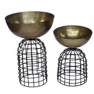 Bol en fonte d'aluminium avec finition en laiton vieilli idéal pour la maison et le restaurant bol de service en métal pour la décoration - Product Image 6