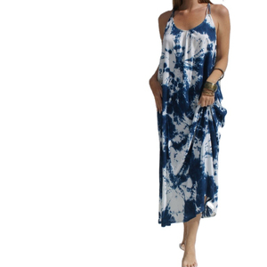 Los mejores vestidos casuales personalizables Elegante bordado formal Deco Maxi vestido Manga larga Estilo simple Silueta suelta Liso teñido - Product Image 1