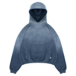 Sweat-shirt à capuche de haute qualité, 400 g/m², 100 % coton, fabricants, sweats à capuche personnalisés de luxe, lourds, amples et courts pour hommes - Product Image 1