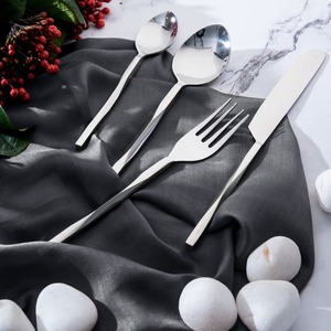 Gran oferta, juego de cubiertos chapados en níquel y plata de primera calidad, cubiertos de lujo, diseño elegante duradero para vajilla de boda moderna - Product Image 6