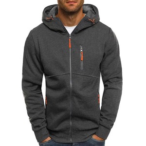 Sweats à capuche pour hommes Nouveau pull slim Sweat à capuche pour homme Sweat à capuche pour homme avec fermeture éclair diagonale Sweat à capuche pour homme - Product Image 6