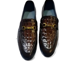 Mocassins en cuir pour hommes, vente en gros, chaussures élégantes à enfiler, parfaites pour les fêtes de bureau, les sorties décontractées, les tendances de la mode d'hiver - Product Image 6