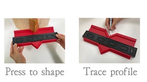 เกจวัดรูปร่าง5นิ้ววัสดุเอบีเอสปลอดสารพิษตัวเลือกการติดตั้งแม่เหล็กการออกแบบที่ทนทานสำหรับเครื่องมือวัดงานไม้ - Product Image 3