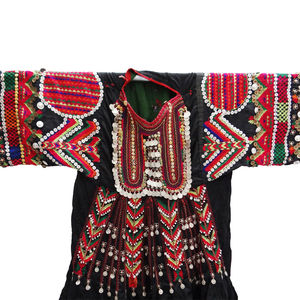 Amazing New Floor-Length Banjara Tribal Dress Vintage Style Red & <b>Black</b> with Custom Logo Eco-Friendly <b>Lace</b> Decoration Beads - Product Image 4