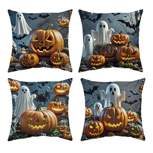 Noël salon décor belle coton bonhomme de neige canapé taie d'oreiller citrouille Image célébrités jeter taie d'oreiller - Product Image 5