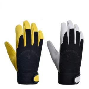 Venta caliente Guantes de seguridad de alta calidad Protección de manos de cuero transpirable para trabajo duro Construcción al por mayor - Product Image 2