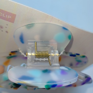 VietnamFactory 9 cm tortues mat pinces à cheveux tendance acétate de Cellulose femmes cheveux griffe papillon pince cheveux accessoires - Product Image 4