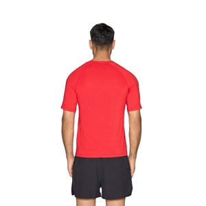 <b>Men</b> Activewear Gym T-Shirt 100% Cotton 175 GSM <b>Stretch</b> Breathable Quick Dry Slim Fit Short Sleeve Workwear Style Workout - Product Image 4