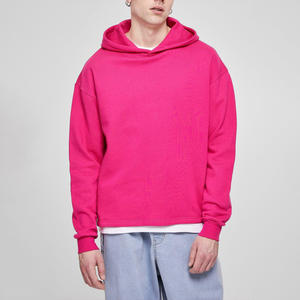 Pull à capuche surdimensionné pour hommes à la mode séchage rapide coton de haute qualité Logo personnalisable broderie Style d'hiver décontracté - Product Image 1