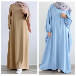 Elegance Abaya Trơn 2022 Thiết Kế Mới Nhất Abaya Hồi Giáo Abaya Khăn Trùm Đầu Cao Cấp Abaya Khăn Choàng Cardigan Đá Lacework Kimono