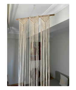 Handmade <b>Macrame</b> Door <b>Curtain</b> Wall Decor 80x170 Cm <b>Macrame</b> Door <b>Curtain</b> | Large Wedding Backdrop Wall Hanging Tapestry - Product Image 2