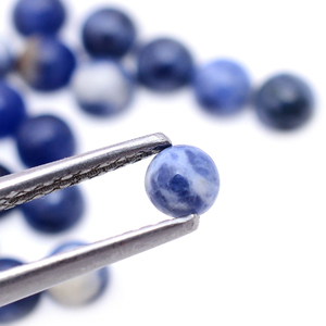 4.3พลอยเนื้อทรายสีฟ้าธรรมชาติขนาด3มม. จำนวน25ชิ้นได้รับการรับรองจาก Gts IGI หินหลวมสำหรับสร้อยคอหินสีแดง - Product Image 6