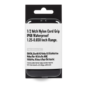 Kit de connecteurs de câblage en nylon de 1/2 pouce, étanche IP68, filetage métrique, plage 1,25-0,650 pouces - Product Image 3