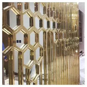 Metal Fit Out Projects Supplier of 304 10mm laser cut Decorative Privacy Screens stainless steel 316 sand blasting wall divider