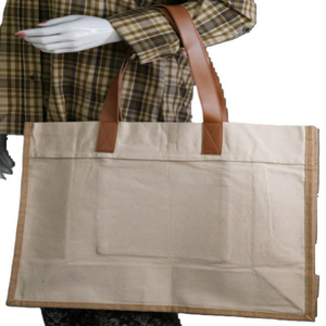 Vente en gros de sac fourre-tout 100% coton léger moyen écologique sacs d'épicerie en tissu recyclé cadeau promotionnel pour - Product Image 4