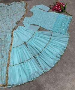 Kurtis Dames Coton Reyon Femmes Anarkali Dernier Design De Mode Prêt À Porter Bas Prix avec Dupatta Jackate Robe Indienne En Gros Shalwar Kameez - Product Image 5