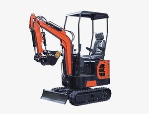 รถขุดขนาดเล็กสีเหลืองพร้อมเครื่องยนต์และบุ้งกี๋สีดำ - Product Image 2