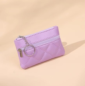 Nueva llegada de gran capacidad monedero moda mujer llavero personalizado multicolor cremallera abierta tarjeta dinero clip bolsa gran oferta cartera - Product Image 6