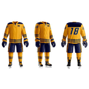 Nueva llegada más vendido uniforme de hockey sobre hielo cómodo poliéster hecho uniforme de hockey sobre hielo para la venta - Product Image 1