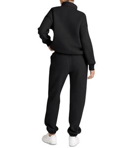 Ensemble de survêtement de sport pour femmes, sweat à capuche à manches longues et pantalon de survêtement, vêtements chauds pour l'entraînement, la salle de sport, la course à pied, vêtements décontractés - Product Image 6