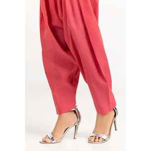 Pantalon décontracté pour femme, style harem, teint en fil, coupe ample, taille élastique, respirant, taille 3XL, modèle Animal WGK-TRS-DY-412 - Product Image 2