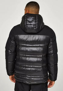 Vente en gros 2025 Vestes bouffantes en toile épaisse 100% coton pour hommes, col montant avant personnalisable, style High Street - Product Image 3