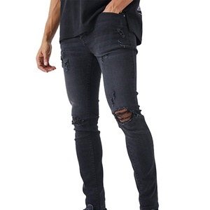 กางเกงยีนส์ของผู้ชายแบบสั่งทำกางเกงผ้าเดนิมเข้ารูประบายอากาศได้ดีดีไซน์2025 - Product Image 1