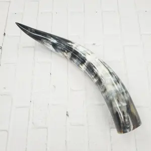 Soporte de taza de cuerno para beber vikingo curvo natural grande personalizable, tazas de cuerno de buey reales ecológicas con logotipo de estilo Animal - Product Image 6