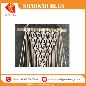 Macramé Grande y Hermoso para Colgar en la Pared, Tejido con Cuerda de Algodón, Estante de Madera, Estilo Bohemio y Elegante para el Hogar, Bodas, Día de la Tierra, Almacenamiento, Arte - Product Image 3