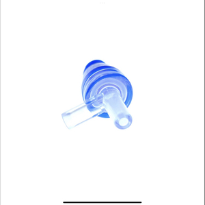 18C049 T Conector sin Aguja Hembra Luer Cap Azul PC/ABS/Material de Silicona Grado Médico ISO 13485 Certificado Chi Feng Marca - Product Image 2